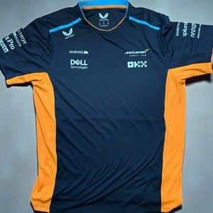 McLaren Formula 1 F1 Black Phantom Castore Large Size Mens T Shirt